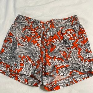 Orange jcrew shorts